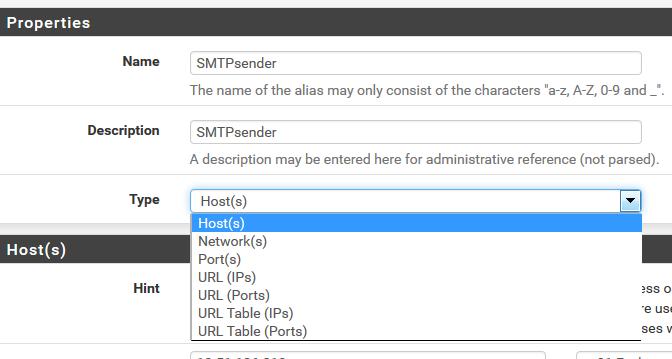 Pfsense Firewall installieren und konfigurieren 16 Einen Alias anlegen auf der Firewall