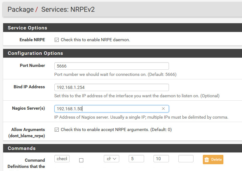 Pfsense Firewall installieren und konfigurieren 20 Das NRPE Plugin auf der pfsense richtig konfigurieren