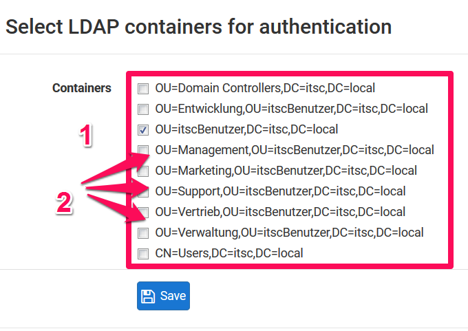 OpenVPN auf einer pfsense Firewall einrichten 15 LDAP-Container bzw. LDAP-OUs