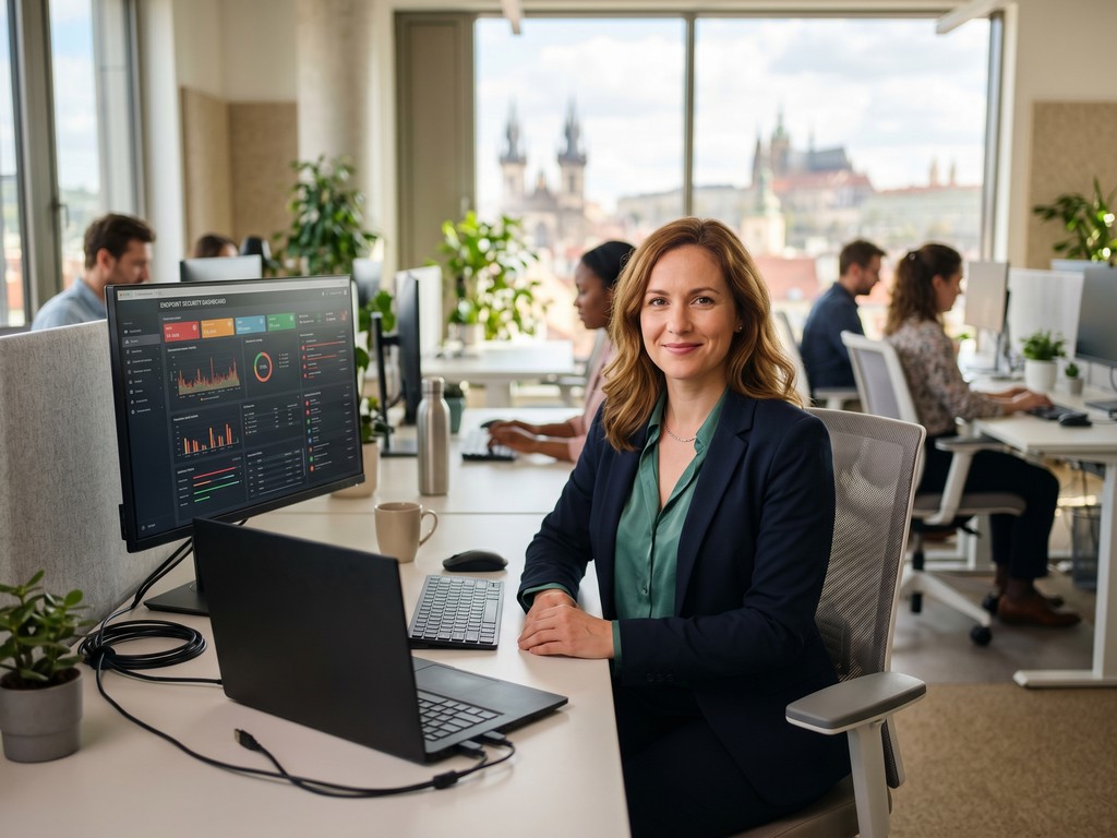 Endpoint Security IT-Spezialistin Dashboard Biteno