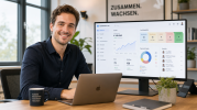 Modernes HubSpot CRM Dashboard für Kundenmanagement und Vertriebsprozesse im Unternehmen