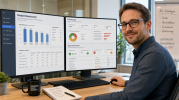 IT-Experte analysiert Performance- und Sicherheits-Metriken des neuen Gemini 4 Argon Modells von Google